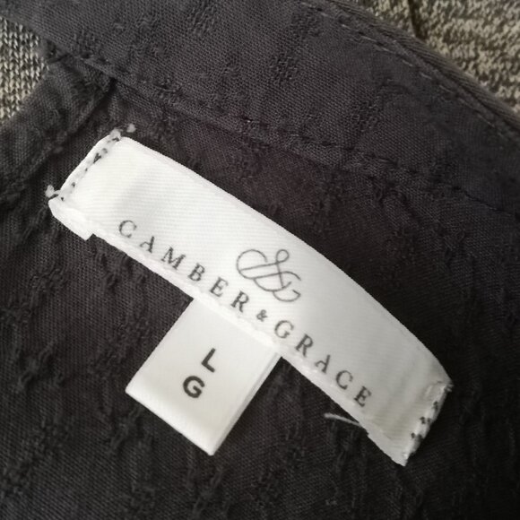 Camber & Grace Long Sleeve Blouse with Lace - Size L - Picture 6 of 8